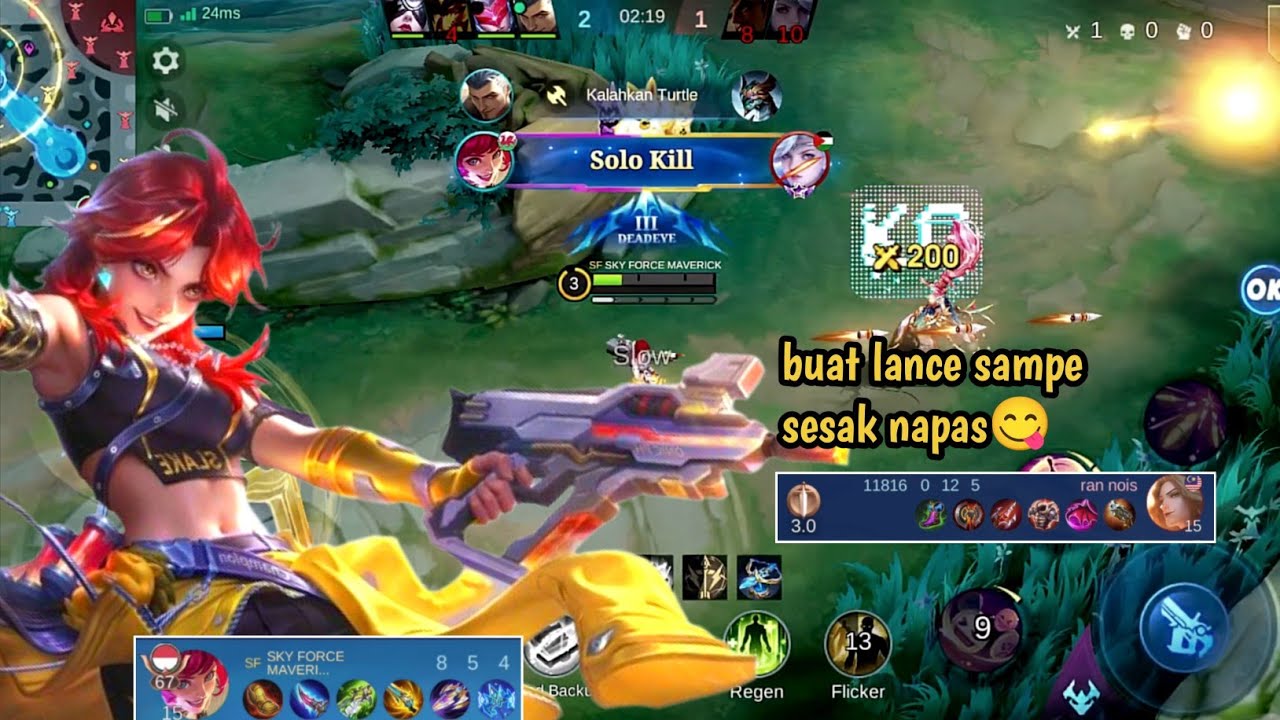 SOLO RANK!!CARA MENANG LANING SAMA MIYA//TOP 1 BUILD BEATRIX//HAVE FUN//ENJOY IN GAME😎