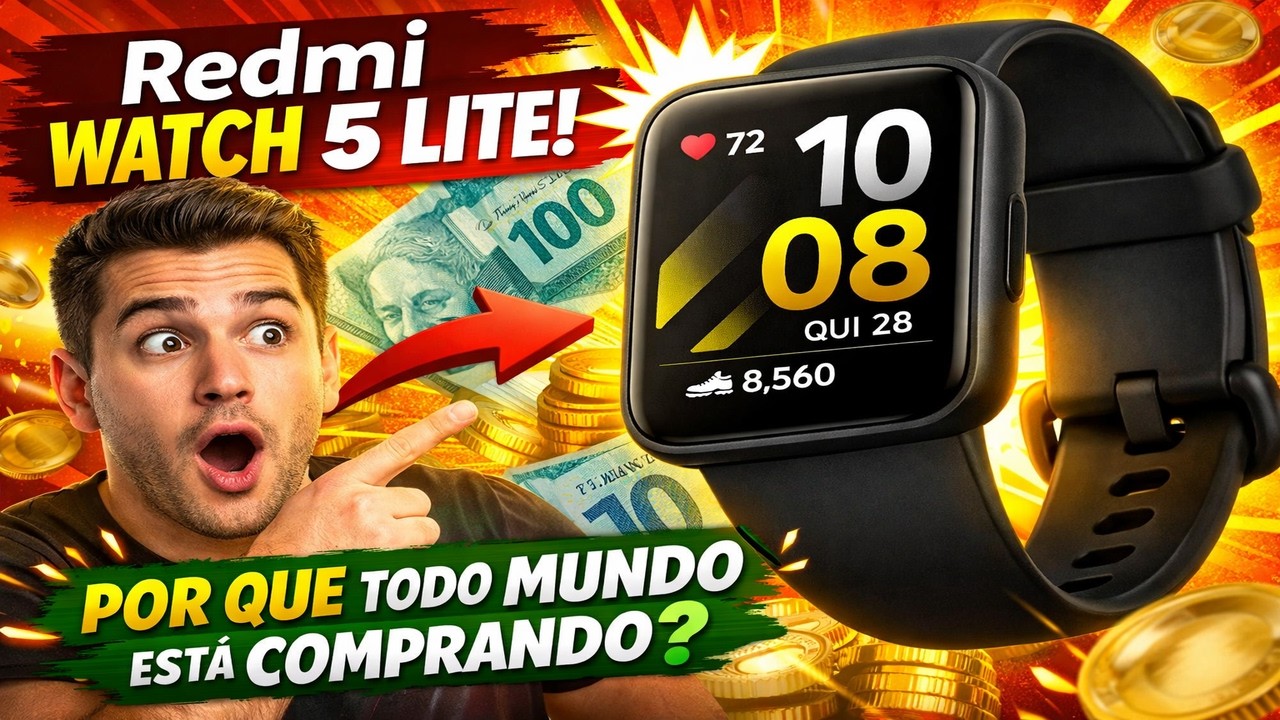 Redmi Watch 5 Lite: por que todo mundo está comprando?