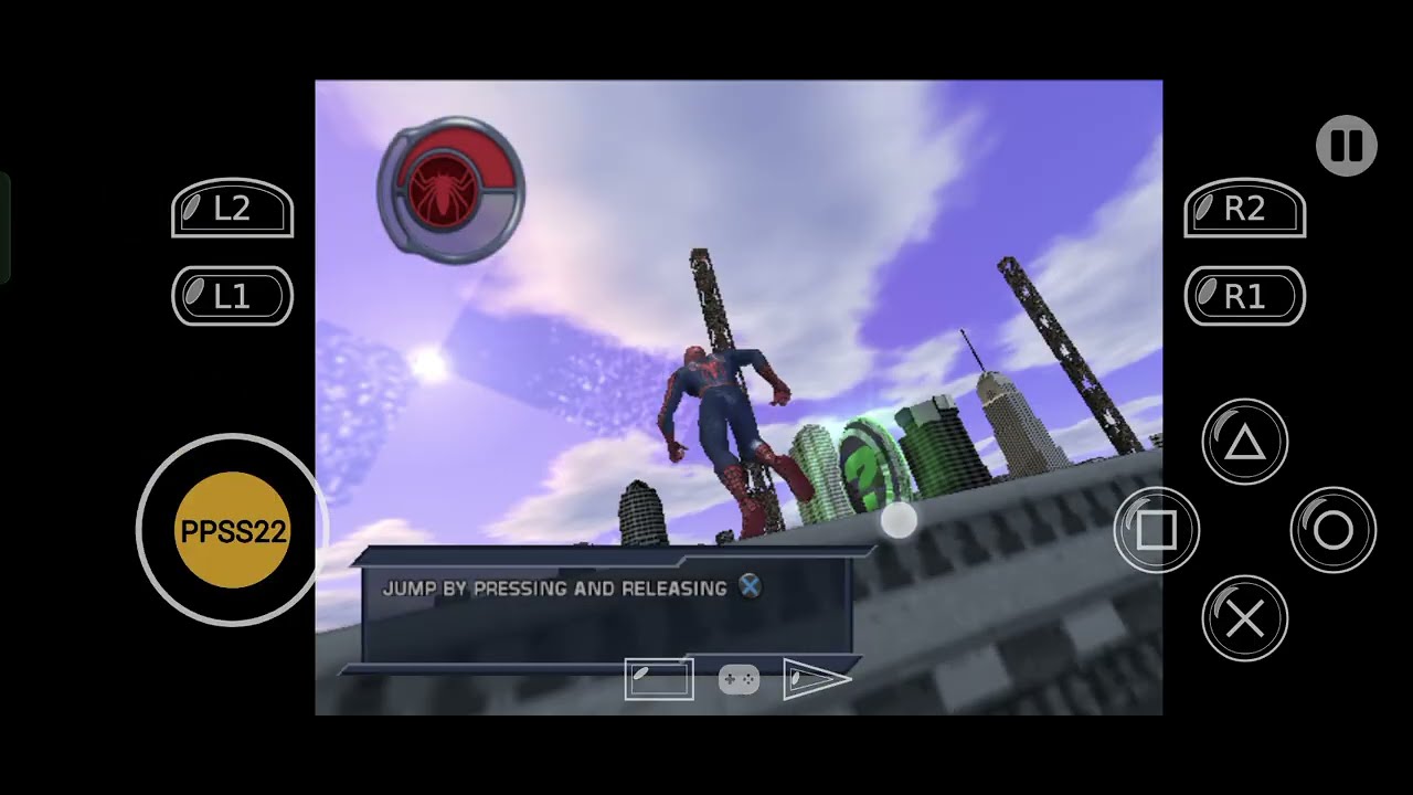 Spider Man 2 usa  in ppss22 emulator 