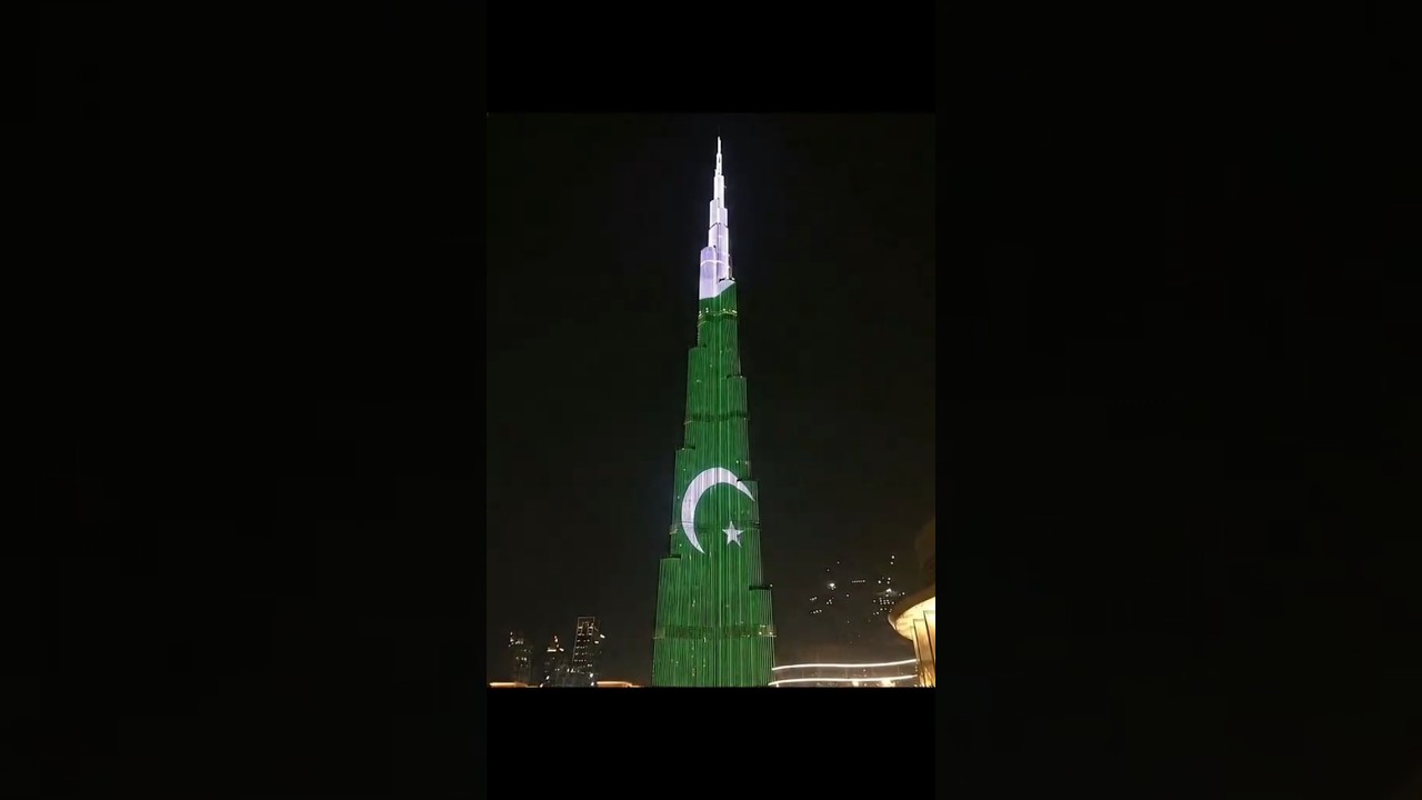 🇵🇰 Pakistan Independence Day 2025 | Burj Khalifa Dubai Light Show 🌟 | #14august2025 #independenceday