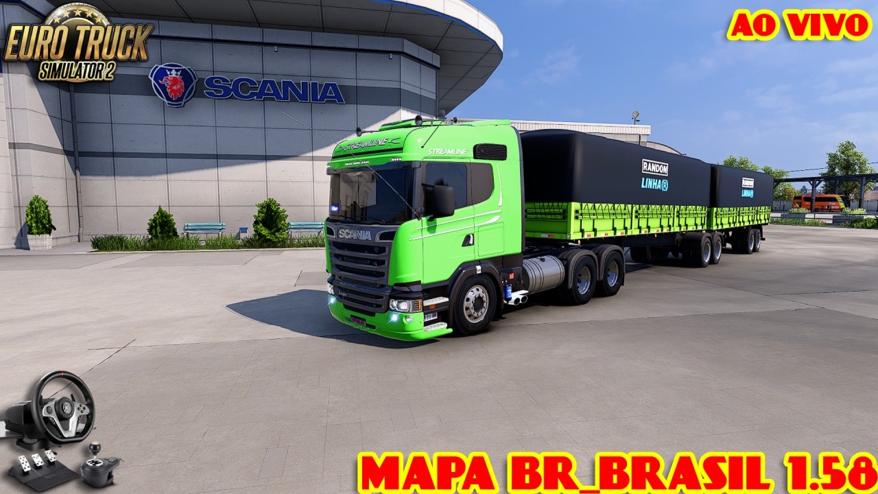 🔴AO VIVO🔴 ETS2 MAPA BR_BRASIL  1.58 #COMBOIO MODS (FREE) !!!
