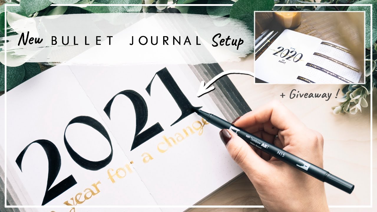 2021 BULLET JOURNAL SET UP | Plan With Me & Flip Through (Simple & Minimal) + GIVEAWAY!