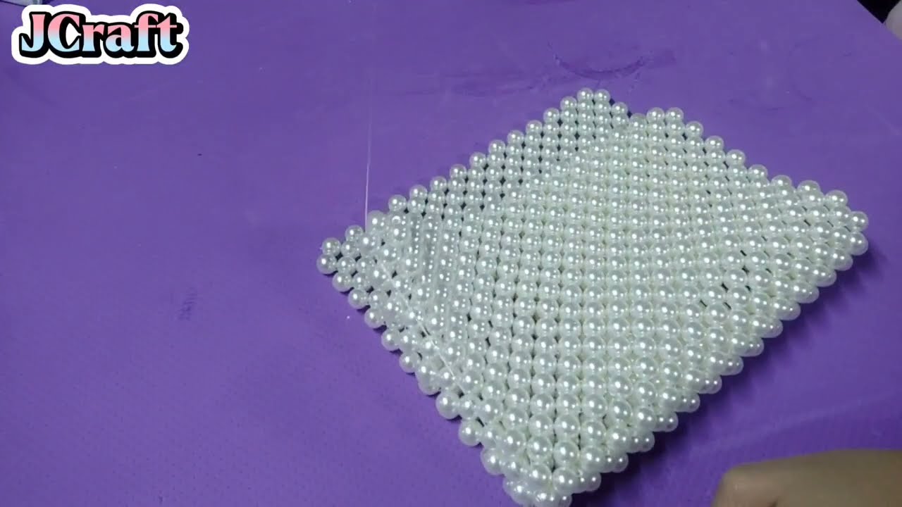 Easy Way to Make a Beaded Bag Tutorial Part II #ပုလဲအိတ်ထိုးနည်း အပိုင်း၂