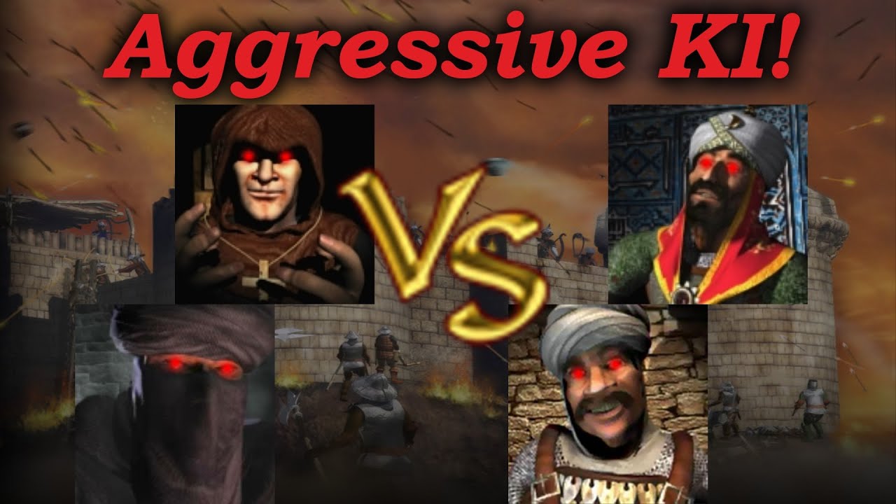 Abt + Kalif vs Saladin + Sultan | Aggressive KI | KI Kämpfe (German)