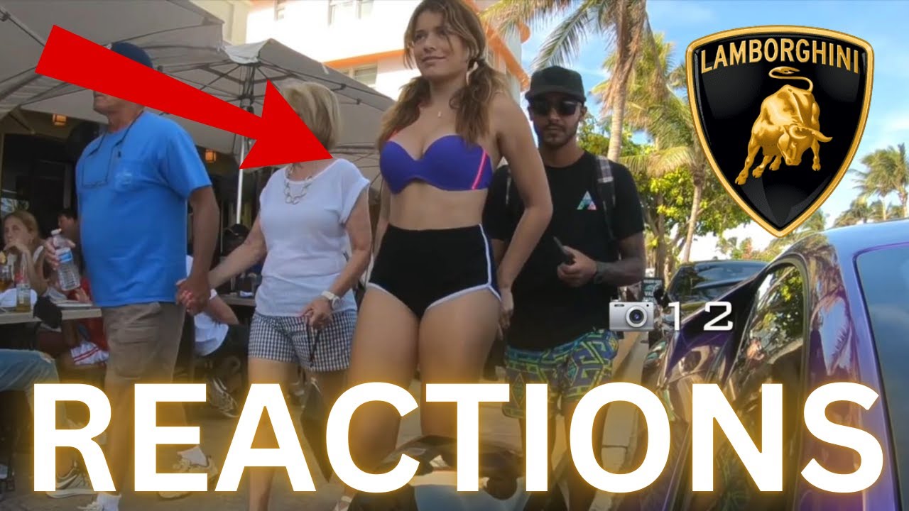 Purple Lamborghini Huracan In Miami - CRAZY Public Reactions!