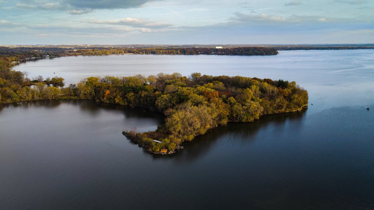 Gorgeous Drone Views of Governors Island - Lake Mendota Madison, WI