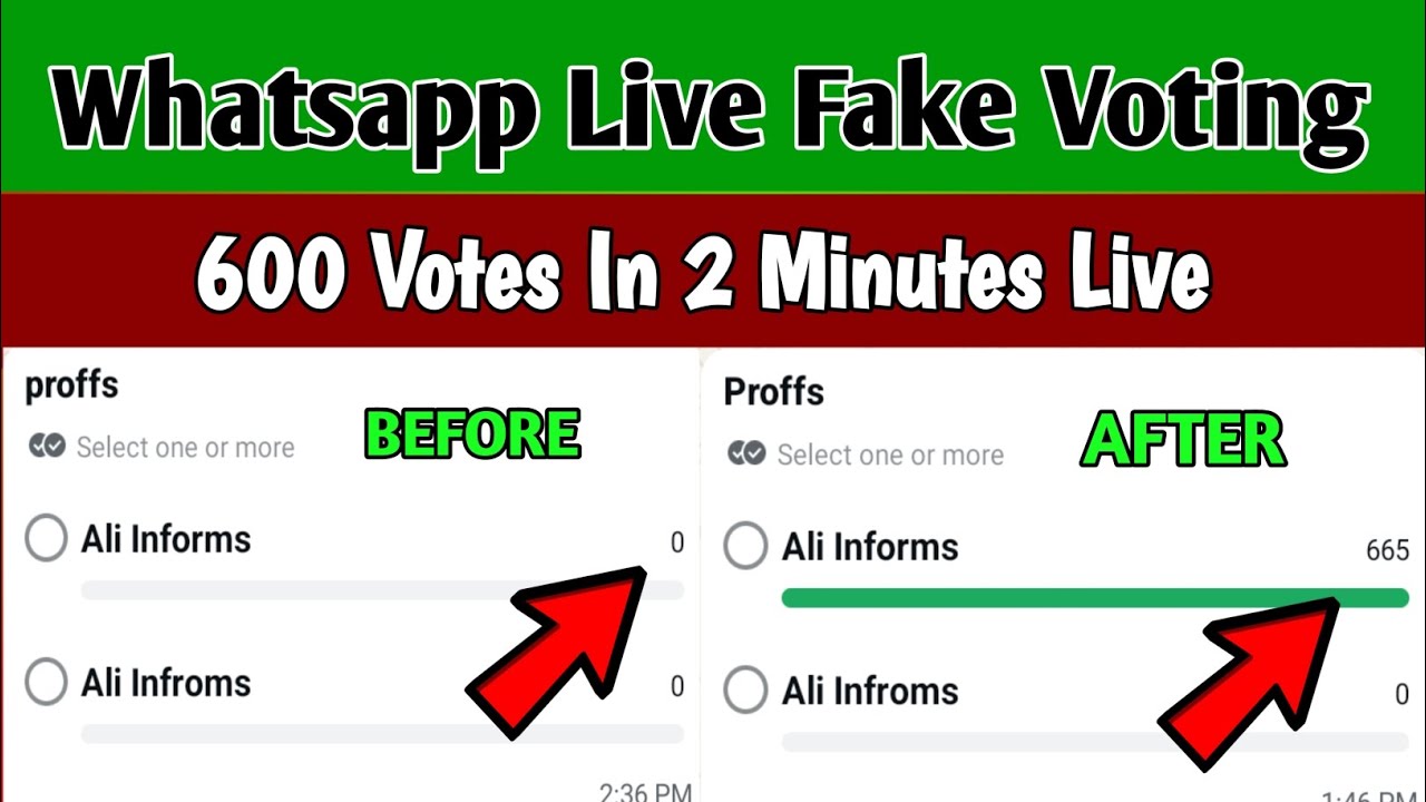 Live Whatsapp fake voting // Whatsapp round and multi votes // Whatsapp fake Poll Votes //fake votes