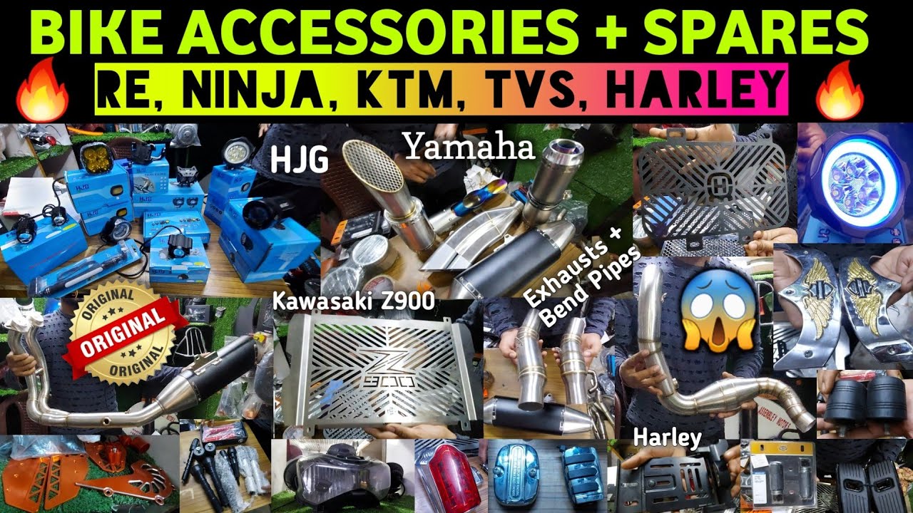 Bike Accessories + Spares | ROYAL ENGIELD, NINJA, KTM, TVS, HARLEY | Bike Modification & Accessories