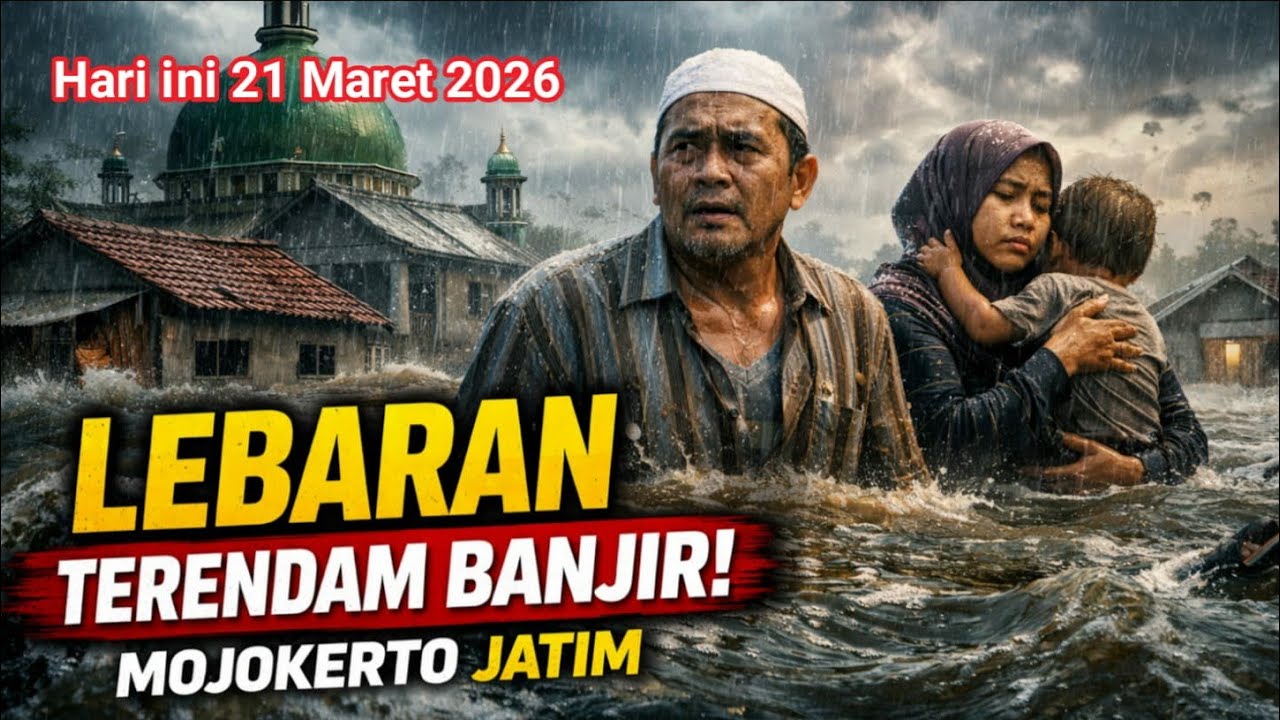 LEBARAN BERUBAH JADI DUKA! TANGGUL JEBOL, 178 KK DI MOJOKERTO TERENDAM BANJIR