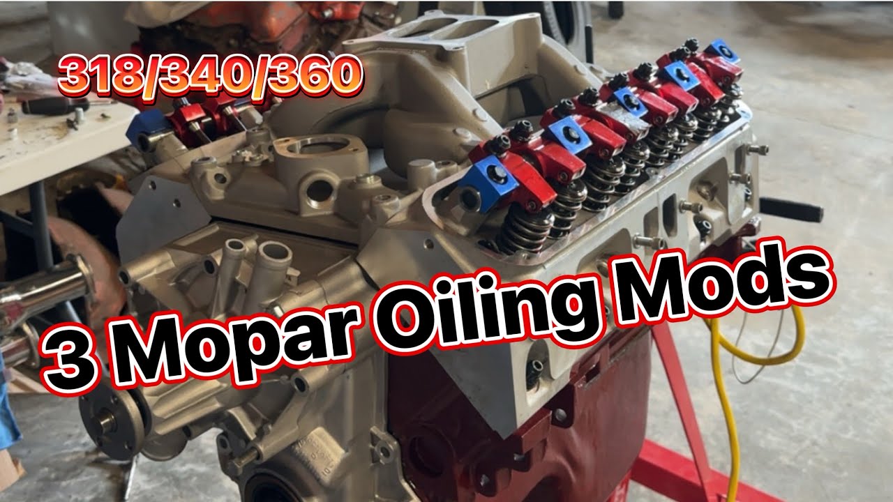 3 simple Mopar Small block oiling modifications!
