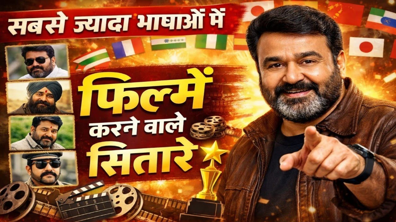 सबसे ज्यादा भाषाओं में फिल्में करने वाले Indian सितारे | Multilingual Indian Superstar 