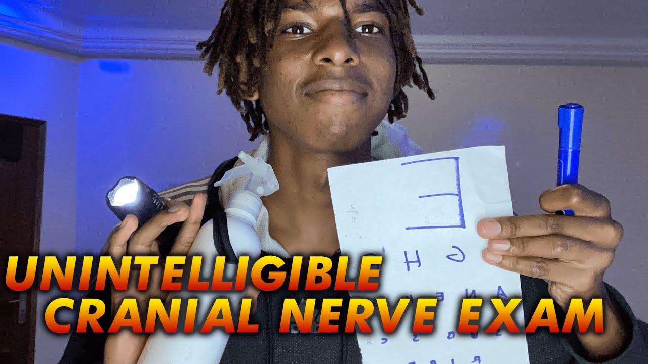 ASMR Unintelligible Cranial Nerve Exam