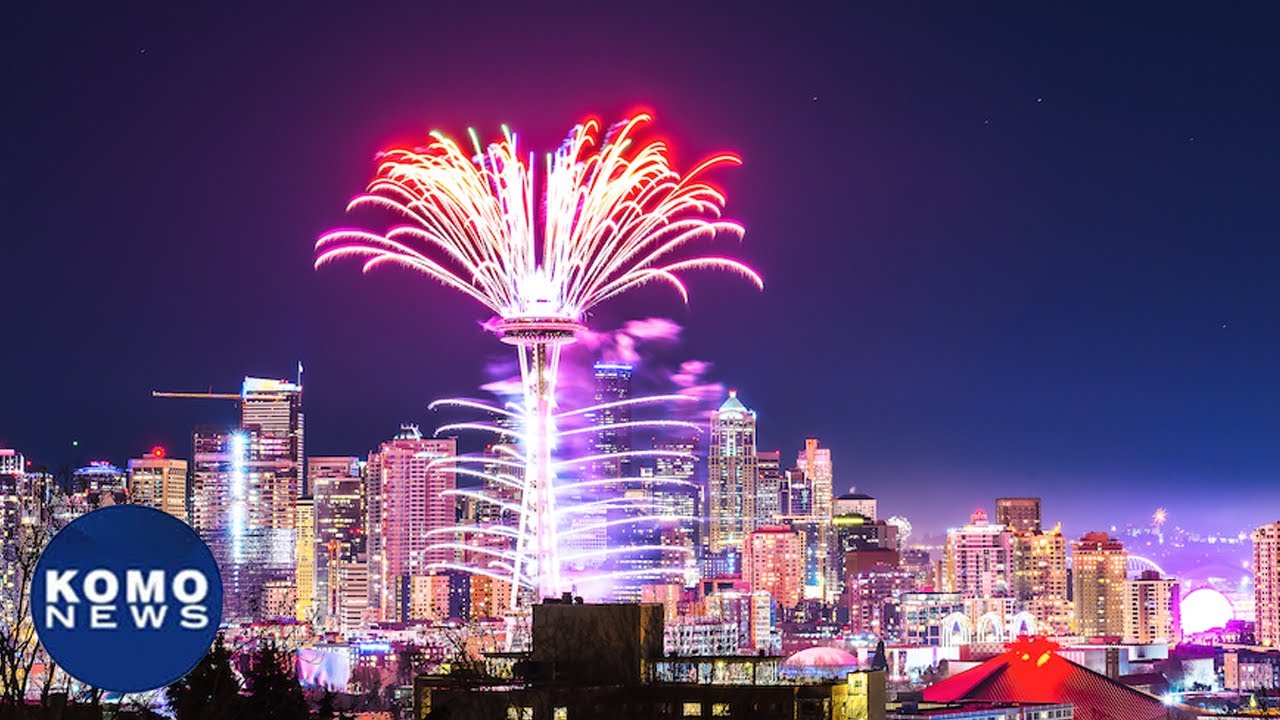 Watch: New Year's Eve fireworks at Seattle Space Needle