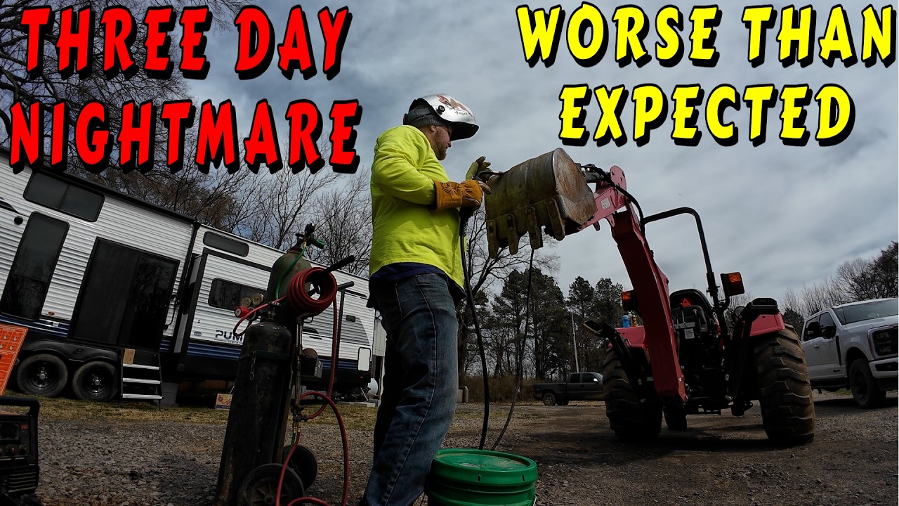 MAJOR ISSUES FIXING THE TRACTOR tiny house, homesteading, off-grid, cabin build, DIY, HOW TO tractor