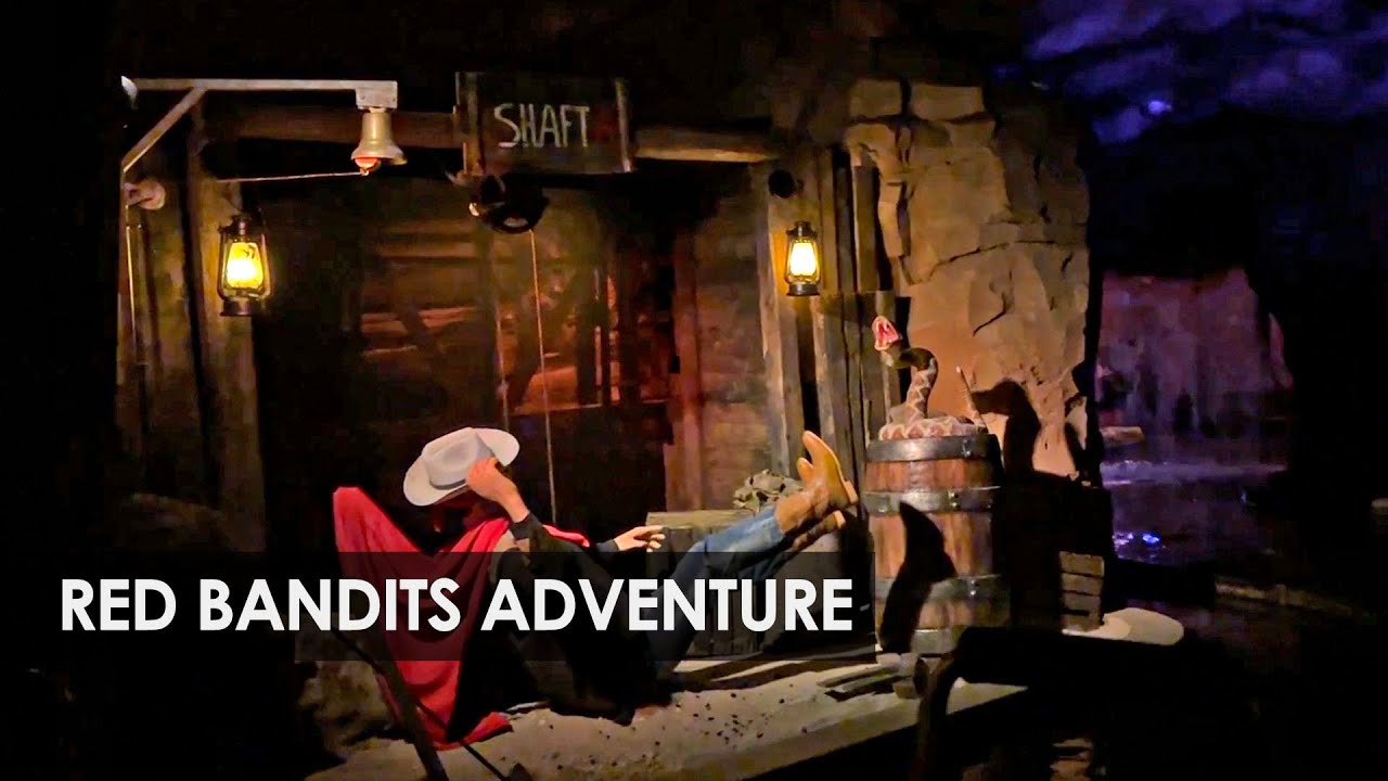 Attractiepark Slagharen: vernieuwde darkride Red Bandits Adventure (opening & onride POV)