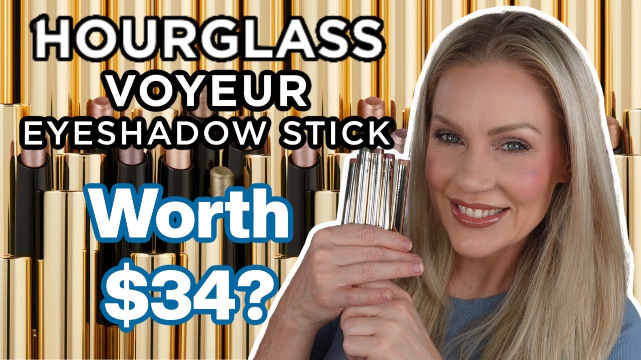 NEW! HOURGLASS VOYEUR EYESHADOW STICKS \ TRYING ALL 7 SHADES !