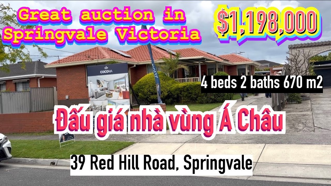 #190. Đấu giá nhà vùng Á Châu Springvale. Walkthrough, auction in Springvale Victoria Australia