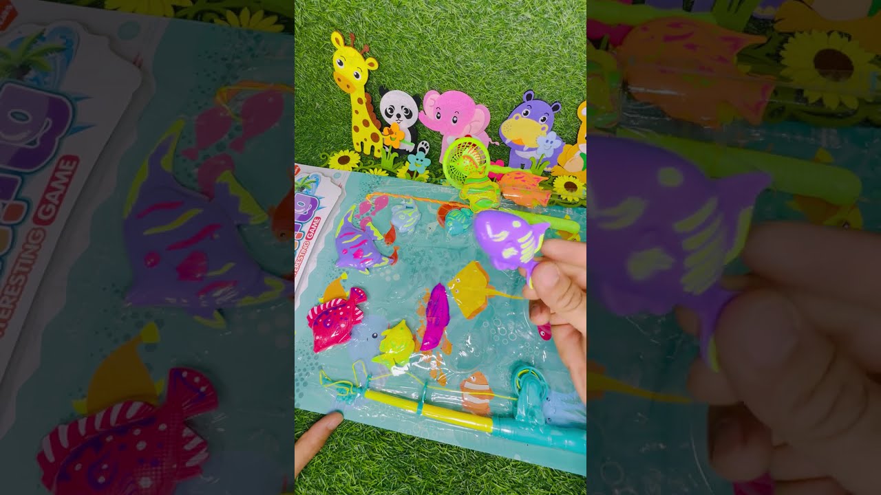 Playing with colorful fish