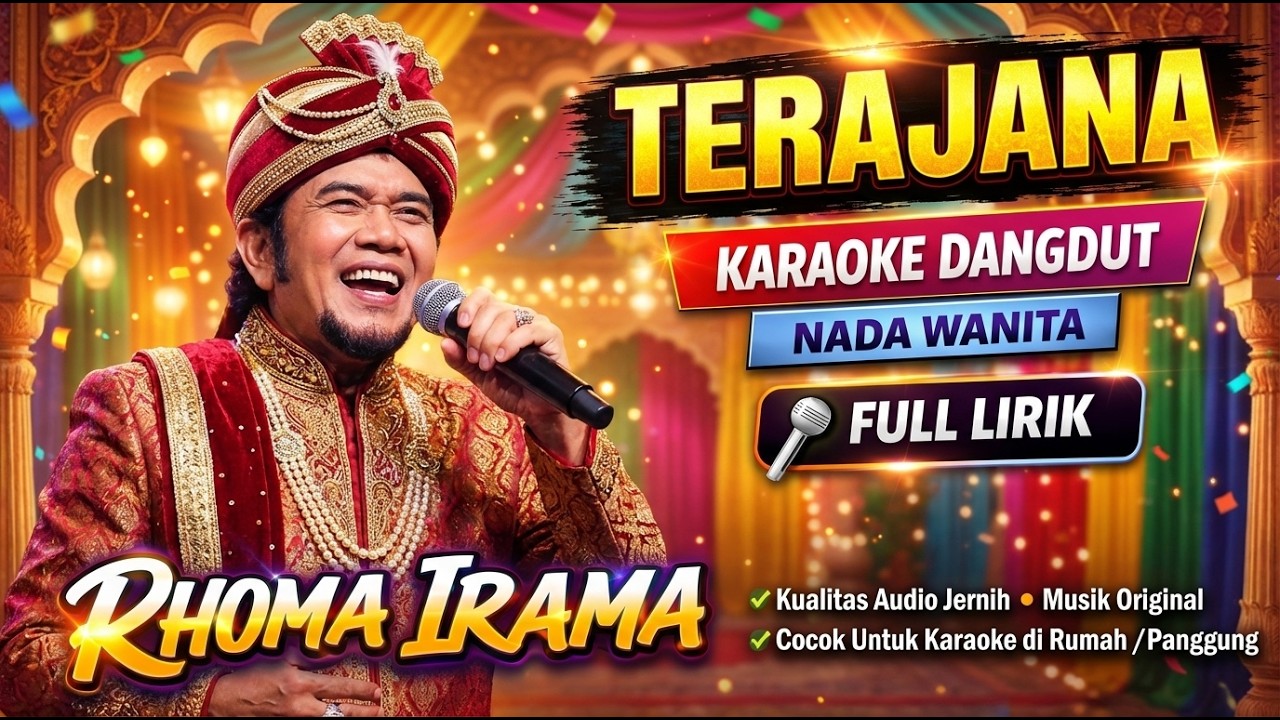 Terajana - Rhoma Irama | Karaoke Nada Wanita