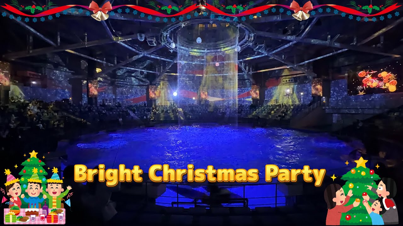 【完全版】マクセルアクアパーク品川 ドルフィンパフォーマンス（イルカショー）　ナイトVer.「Bright Christmas Party2025」【4K】