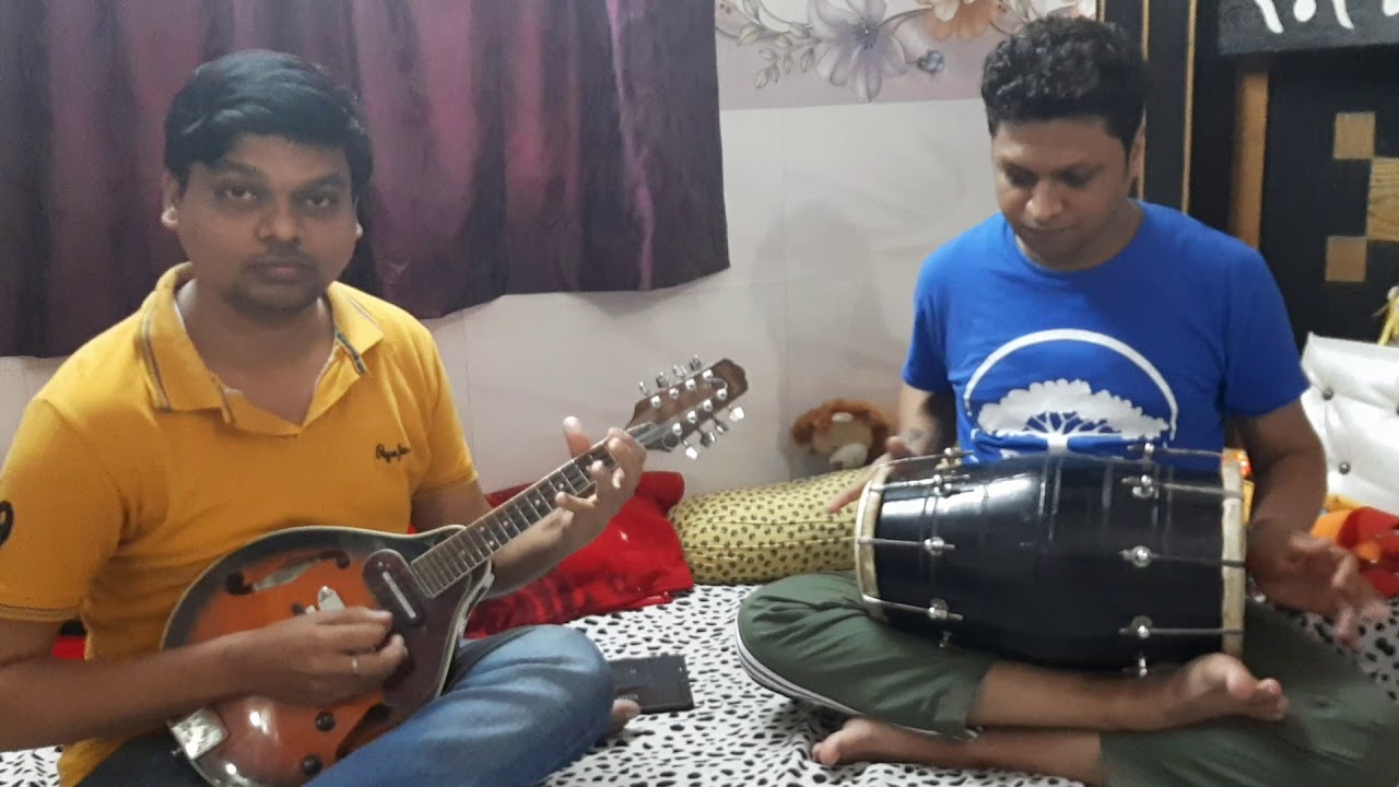 Babuji dheere chalna on mandolin