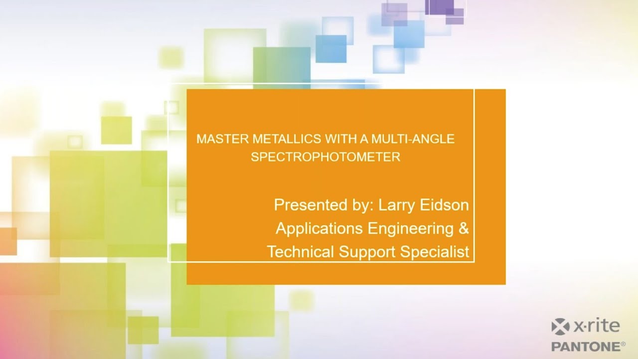 Master Metallics with a Multi-Angle Spectrophotometer