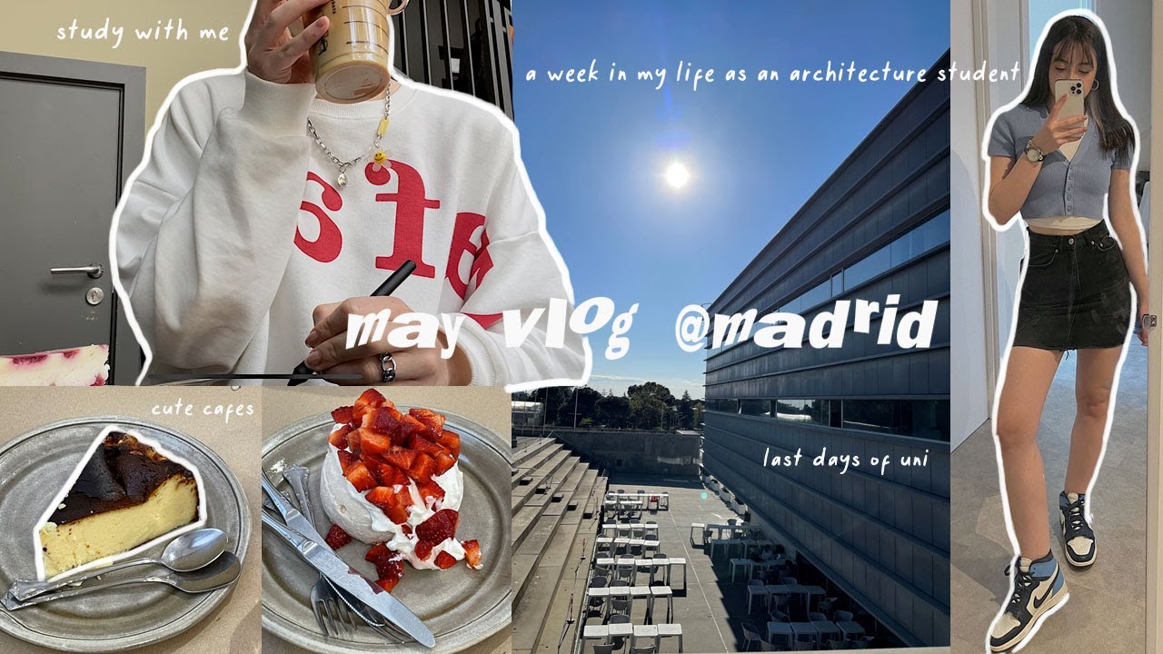 ~MADRID VLOG #2~ İspanya'da mimarlık okumak (chill and productive days in my life, ENG SUB)