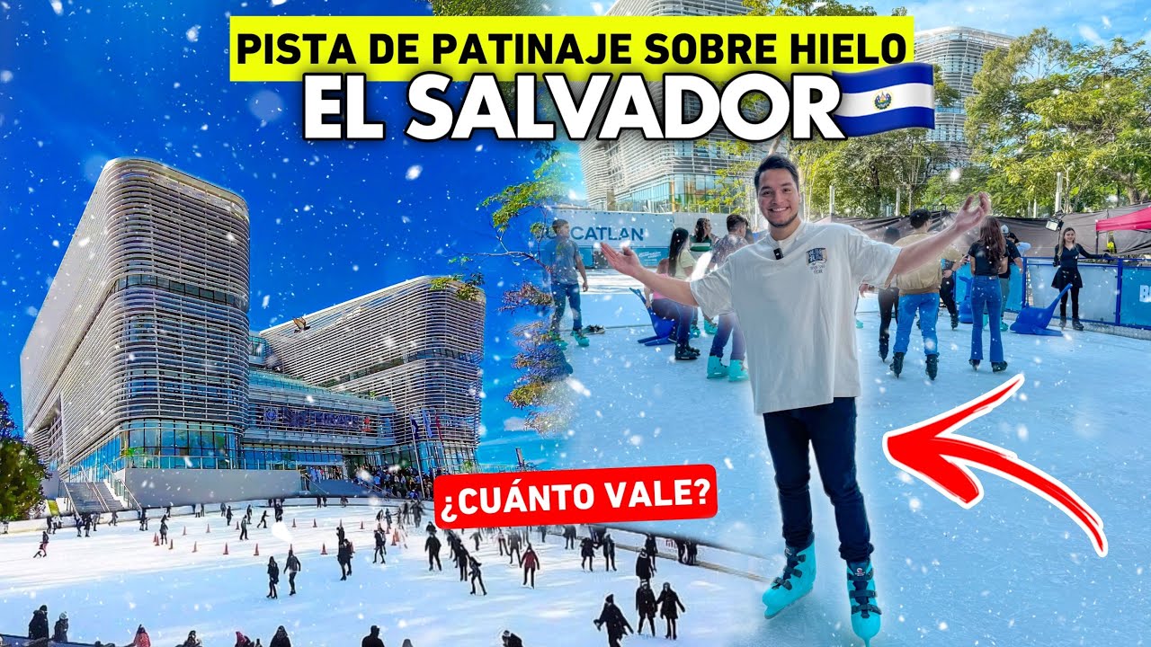 ¡Ya ABRIERON la PRIMERA pista de PATINAJE SOBRE HIELO en El Salvador! 🇸🇻⛸️ ¿Cuánto vale? 🧊