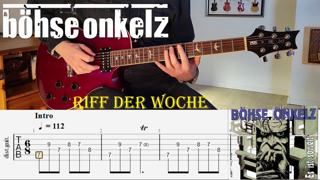 Riff der Woche #8 | Es ist soweit | Tutorial mit Tabs  (Böhse Onkelz)
