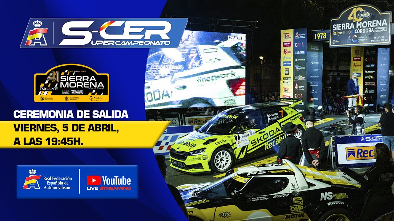 En directo: ceremonia salida Rally Internacional Sierra Morena 2024