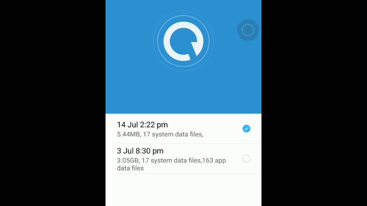 Xiaomi Device to Backup Data and Restore