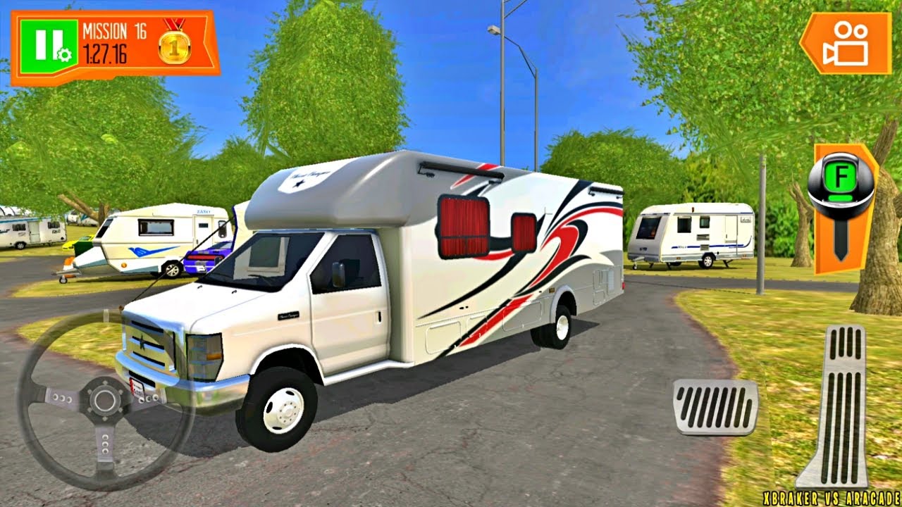 Classic Camper Van Driving - Camper Van Beach Resort - New Android Gameplay