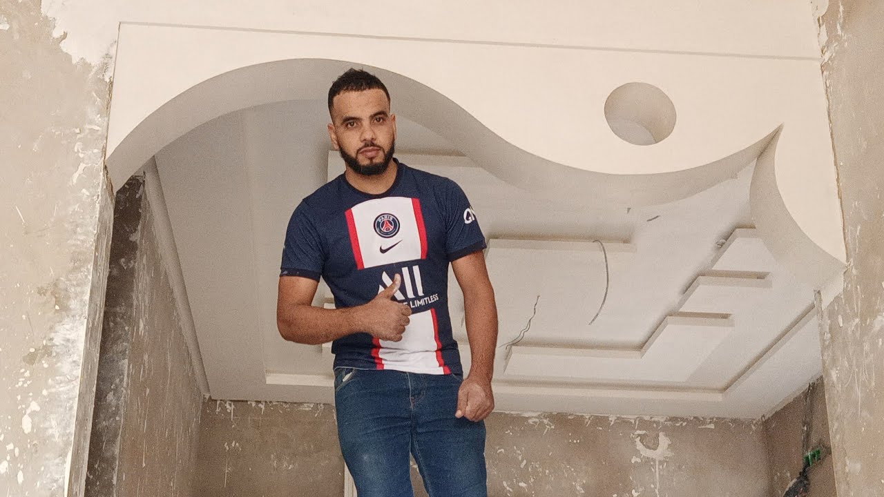 تعلم طريقة تركيب اروع قوس اس بلمسة فنية (S) Installing a decorative arch with gypsum
