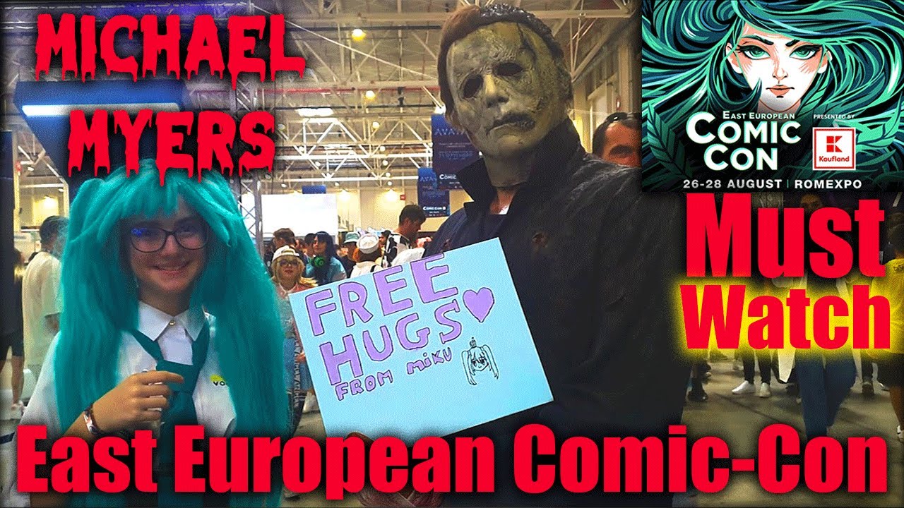 East European Comic Con - Michael Myers asusta a todos!🔥#trickortreatstudios #halloweenends