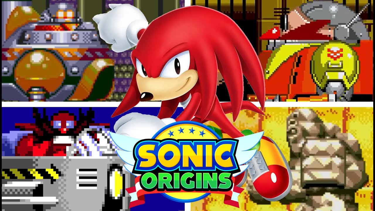 SONIC ORIGINS - All Bosses (As Knuckles)