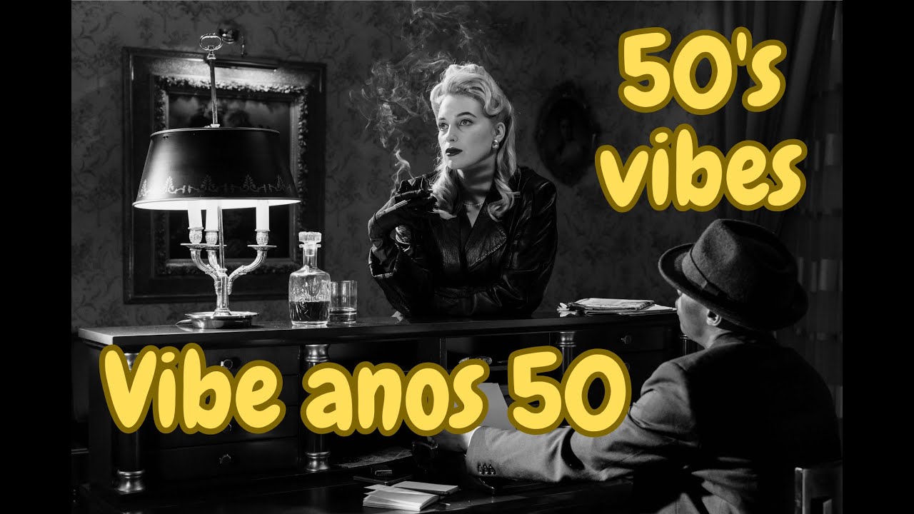 M&uacute;sica vibe anos 50 - 50's vibes - boa m&uacute;sica de &eacute;poca com v&iacute;deo perfeita para relaxar ou estudar