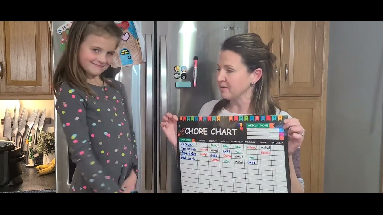 Review of Family Chore Chart for Multiple Kids - Daily Chore Chart for Kids, Dry Erase Chore Board
