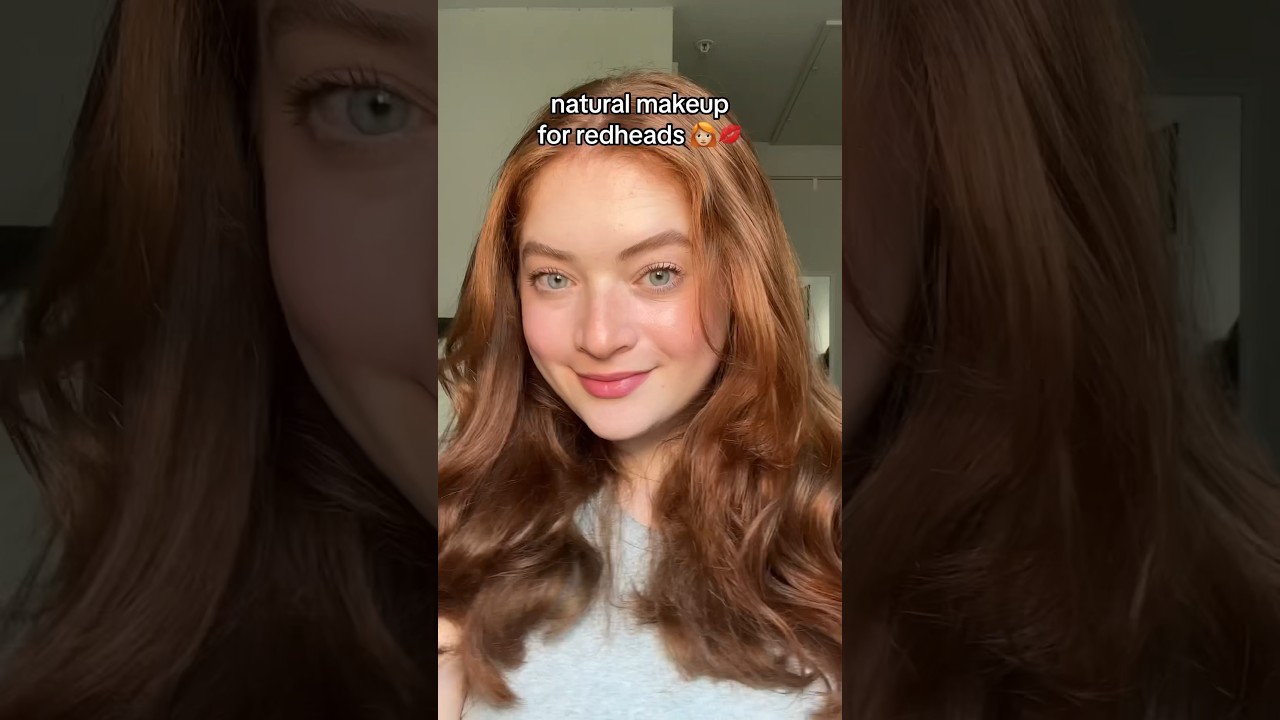 natural makeup for redheads 👩🏼&zwj;🦰💋💗 #redhead #redhair #makeup #makeuptutorial #sadiesink