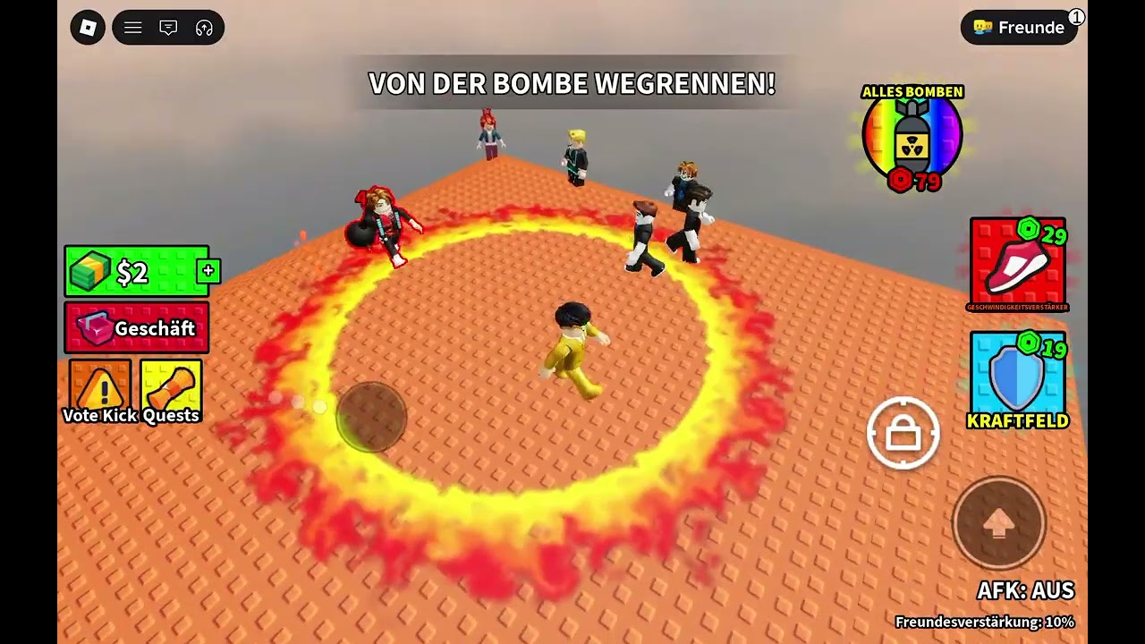 Ich spiele gebe die Bomben ab mit Tarek 