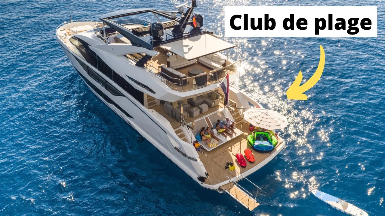 À l'intérieur d'un yacht à 8.000.000€ avec un club de plage incroyable