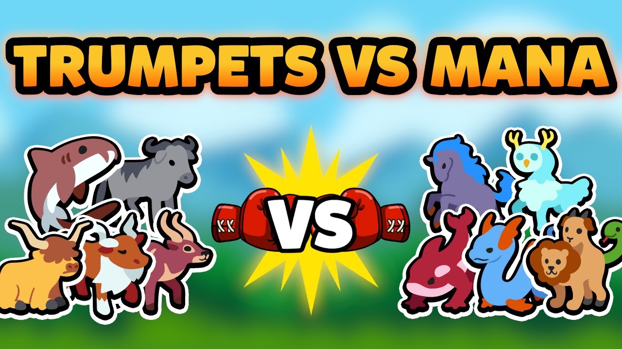Super Auto Pets but we can only use TRUMPETS OR MANA