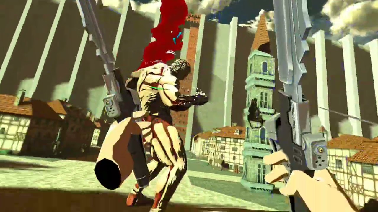 The armoured titan kicked me 😭 (Attack On Titan VR)