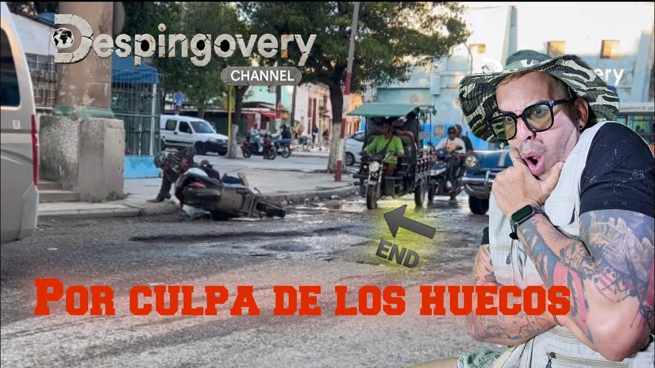 🚨ATENCIÓN Accidentes por calles rotas en La Habana, Cazadores de baches, #despingovery 