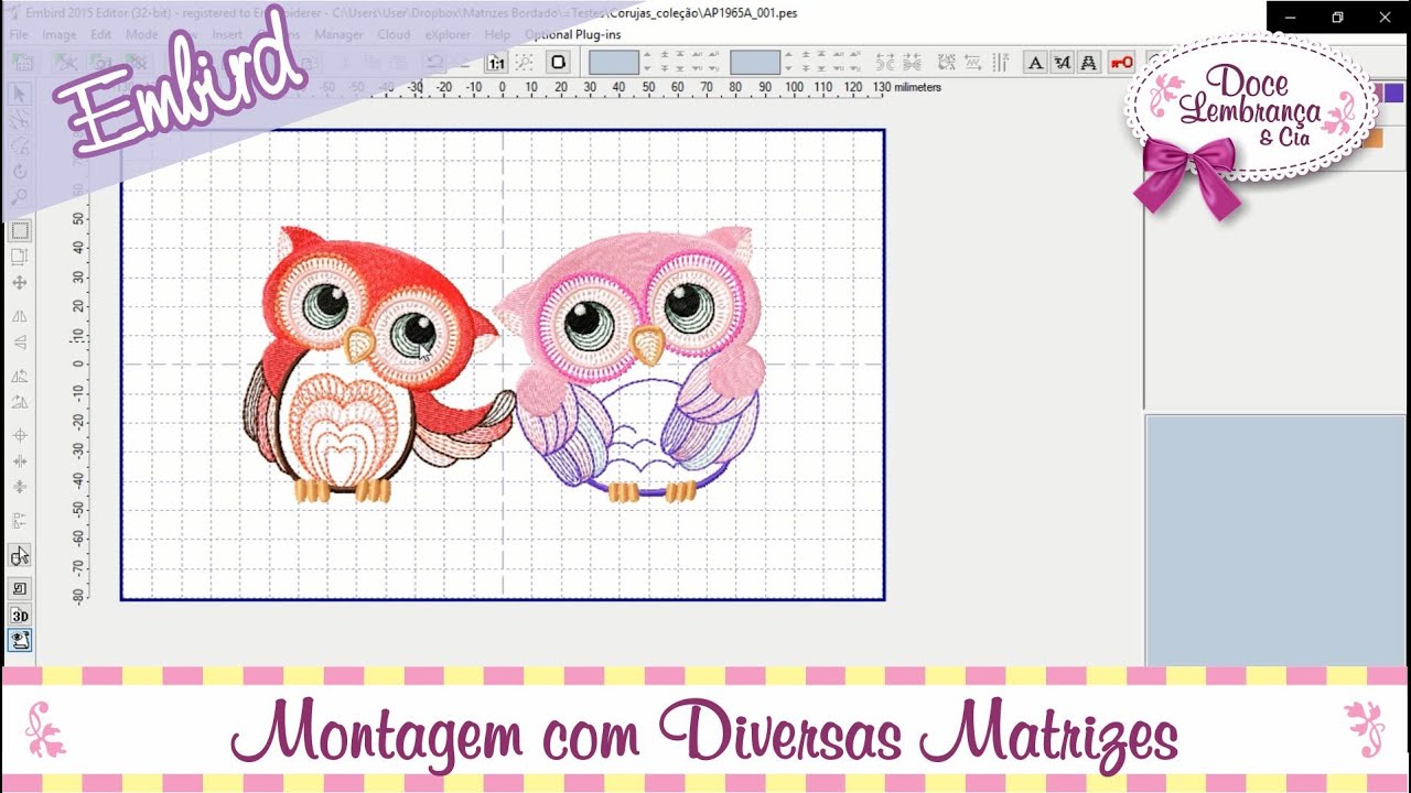 Montagem com Diversas Matrizes no Embird
