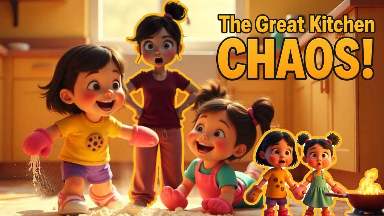 The Great Kitchen Chaos! 🍪😂 | Funny 3D kids Animation Story | Mother & Kids Bonding #story