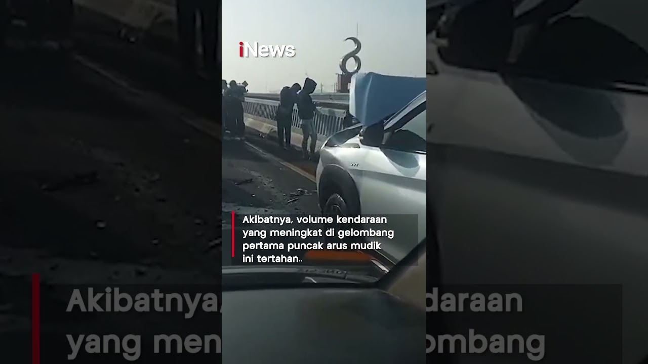 Puncak Arus Mudik, Tabrakan Beruntun Picu Kemacetan di Tol MBZ Arah Cikampek