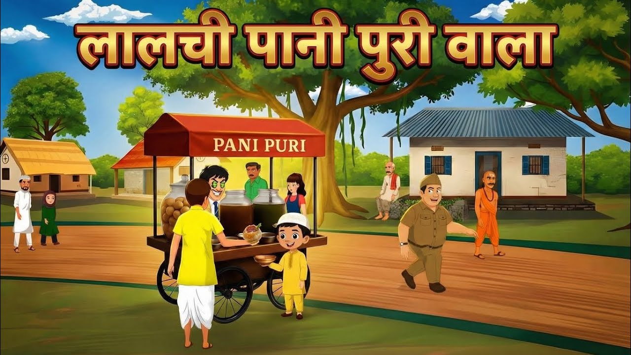 लालची पानीपूरी  वाला | Lalchi Pani Puri Wala | Hindi Kahani | Hindi Cartoon | Moral Stories |