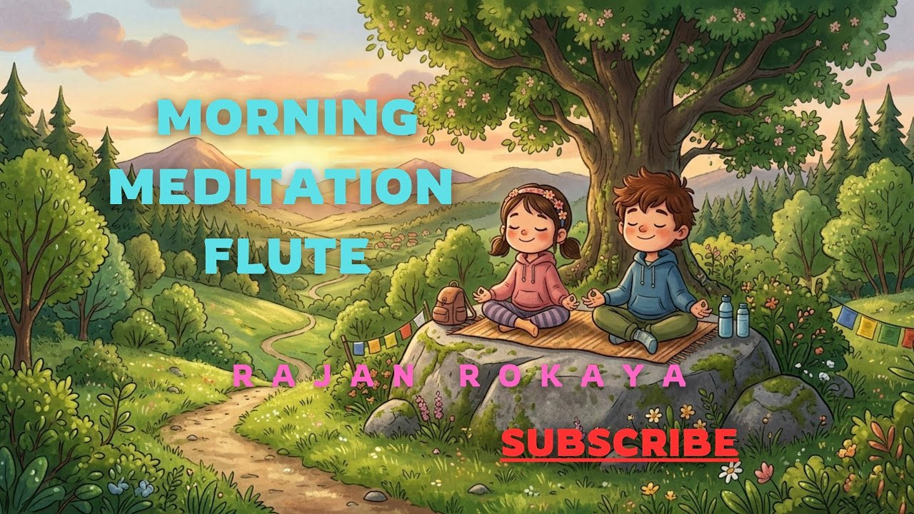 Morning Meditation music ,flute Himalayan music peaceful sound for yoga @rajanrokaya3373 