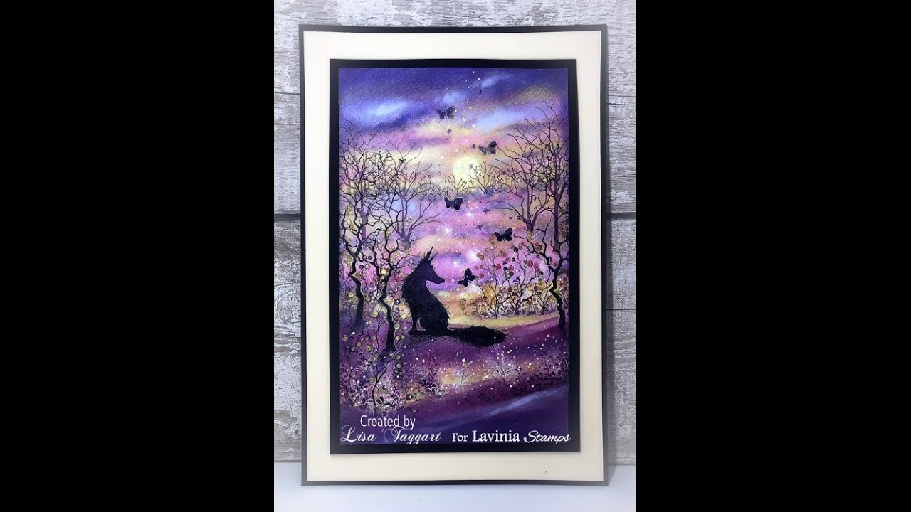 ‘The magic of purple’ #laviniastamps