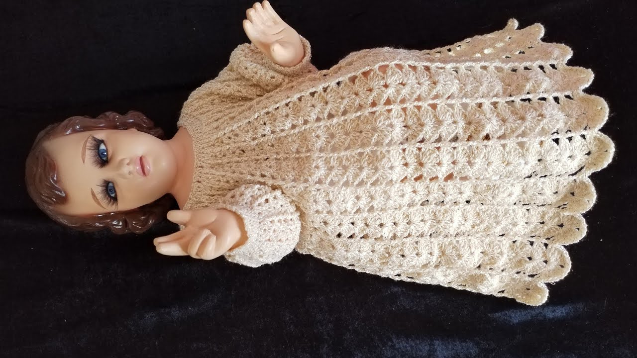 Ropón a crochet para Niño Dios paso a paso 
